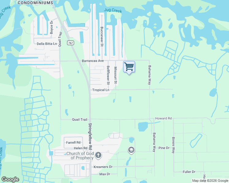 map of restaurants, bars, coffee shops, grocery stores, and more near 7337 Cobb Road in Bokeelia