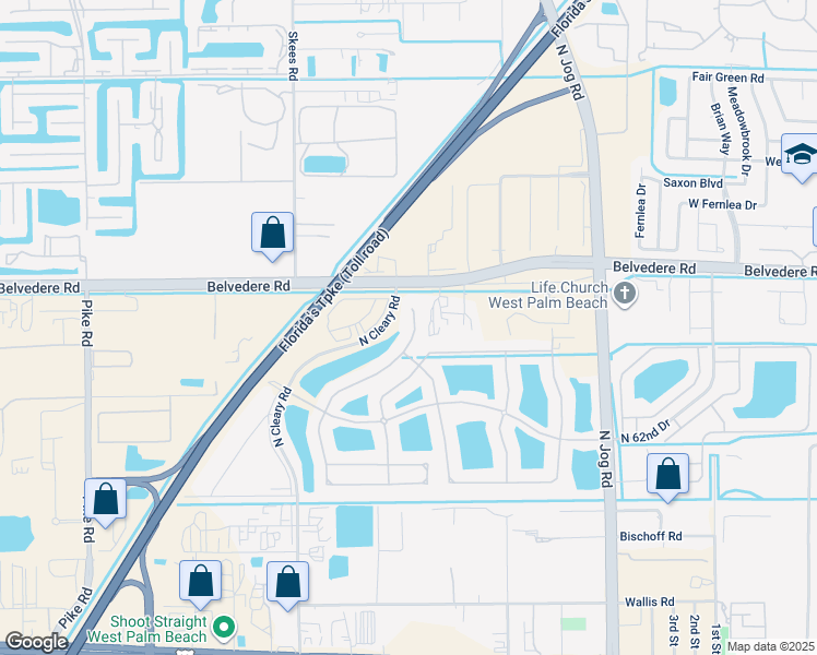 map of restaurants, bars, coffee shops, grocery stores, and more near 873 Gazetta Way in West Palm Beach