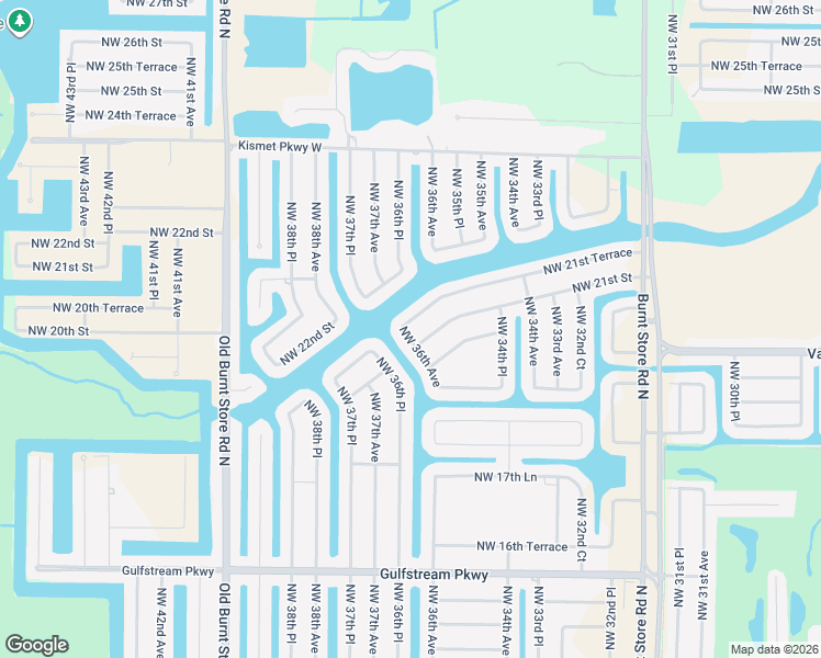 map of restaurants, bars, coffee shops, grocery stores, and more near 3552 Northwest 21st Terrace in Cape Coral