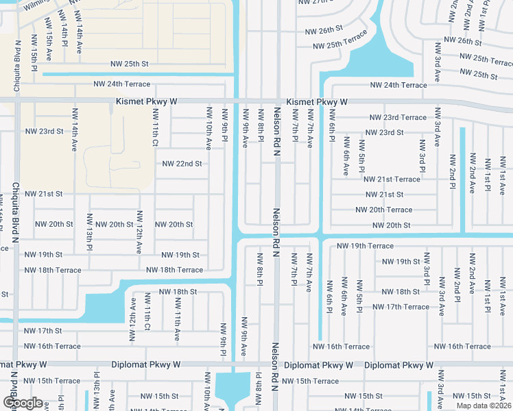 map of restaurants, bars, coffee shops, grocery stores, and more near 2018 Northwest 8th Place in Cape Coral