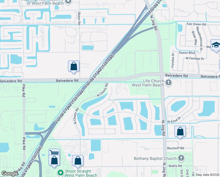 map of restaurants, bars, coffee shops, grocery stores, and more near 895 Gazetta Way in West Palm Beach