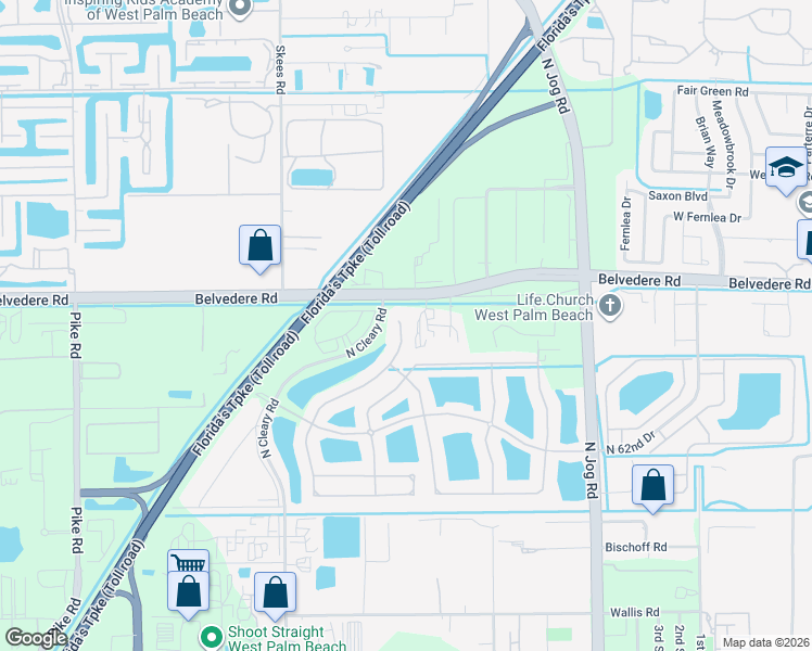 map of restaurants, bars, coffee shops, grocery stores, and more near 900 Gazetta Way in West Palm Beach