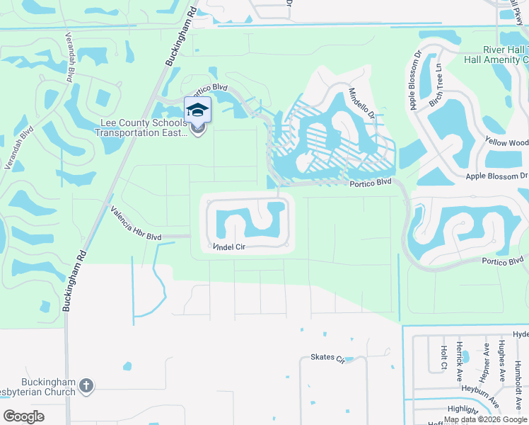 map of restaurants, bars, coffee shops, grocery stores, and more near 14019 Vindel Circle in Fort Myers