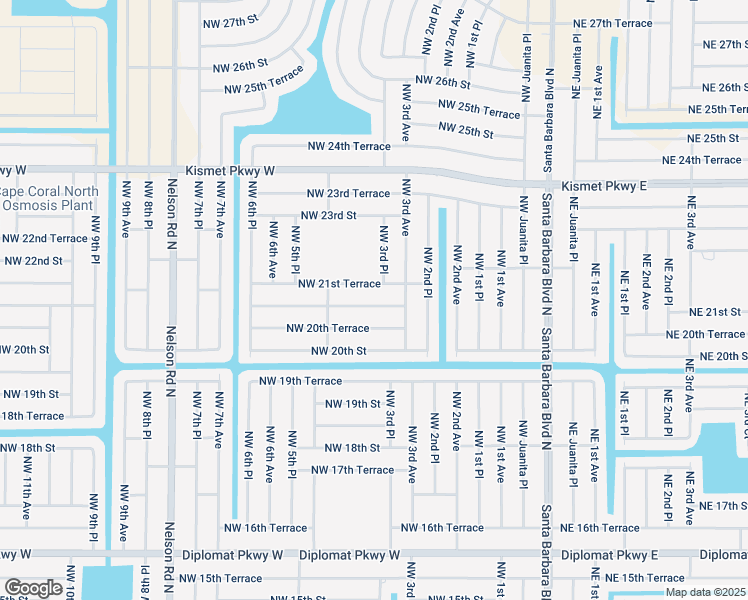 map of restaurants, bars, coffee shops, grocery stores, and more near 310 Northwest 21st Terrace in Cape Coral