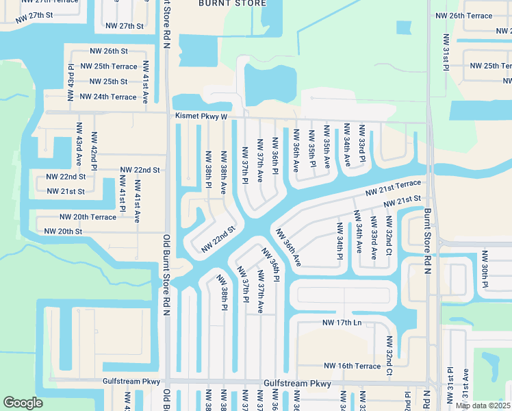 map of restaurants, bars, coffee shops, grocery stores, and more near 2201 Northwest 37th Place in Cape Coral