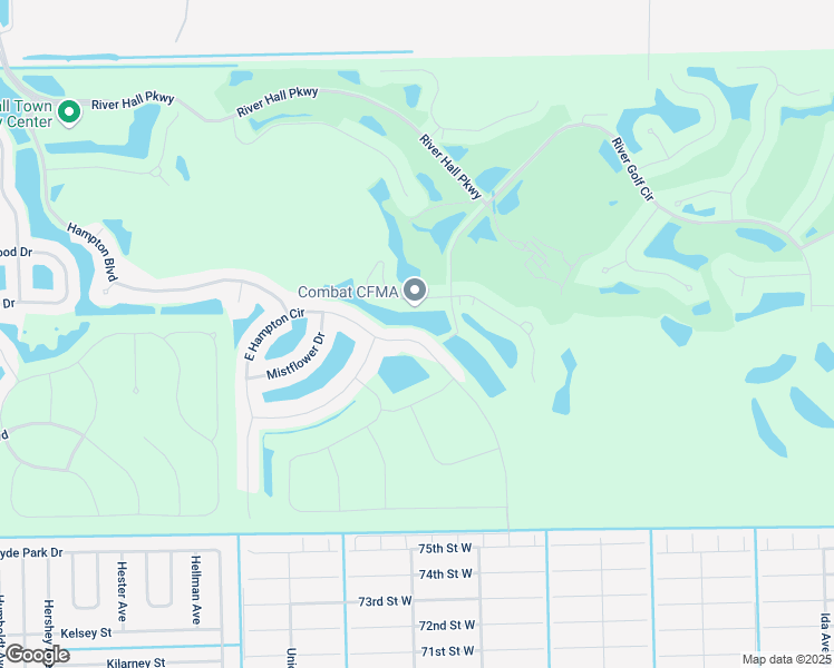 map of restaurants, bars, coffee shops, grocery stores, and more near 4025 East Hampton Circle in Alva