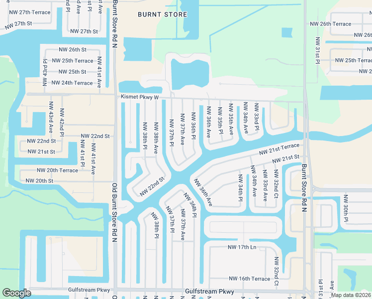 map of restaurants, bars, coffee shops, grocery stores, and more near 2209 Northwest 37th Avenue in Cape Coral