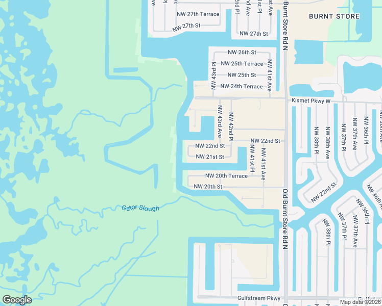 map of restaurants, bars, coffee shops, grocery stores, and more near 4407 Northwest 22nd Street in Cape Coral