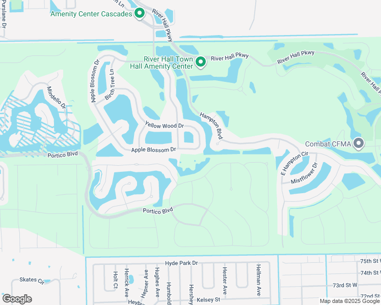 map of restaurants, bars, coffee shops, grocery stores, and more near 15380 Yellow Wood Drive in Alva