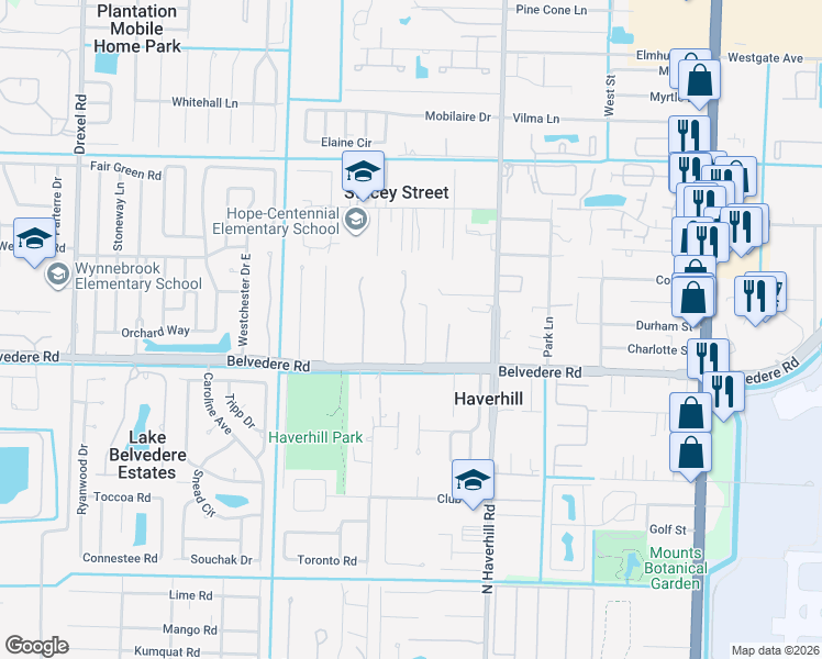 map of restaurants, bars, coffee shops, grocery stores, and more near 1141 Cheryl Road in Haverhill