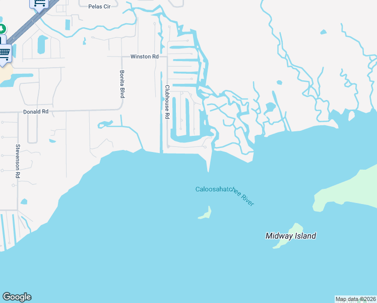 map of restaurants, bars, coffee shops, grocery stores, and more near 2069 Clubhouse Road in North Fort Myers
