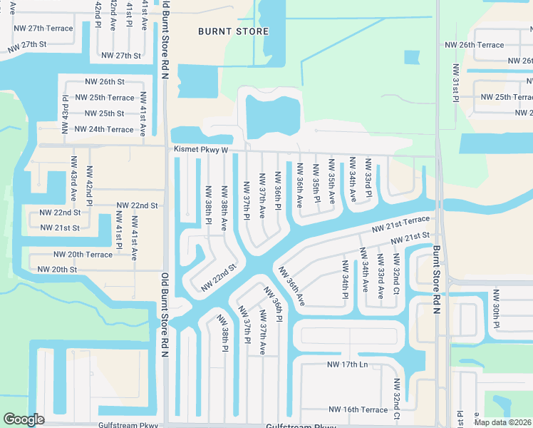 map of restaurants, bars, coffee shops, grocery stores, and more near 2303 Northwest 37th Avenue in Cape Coral