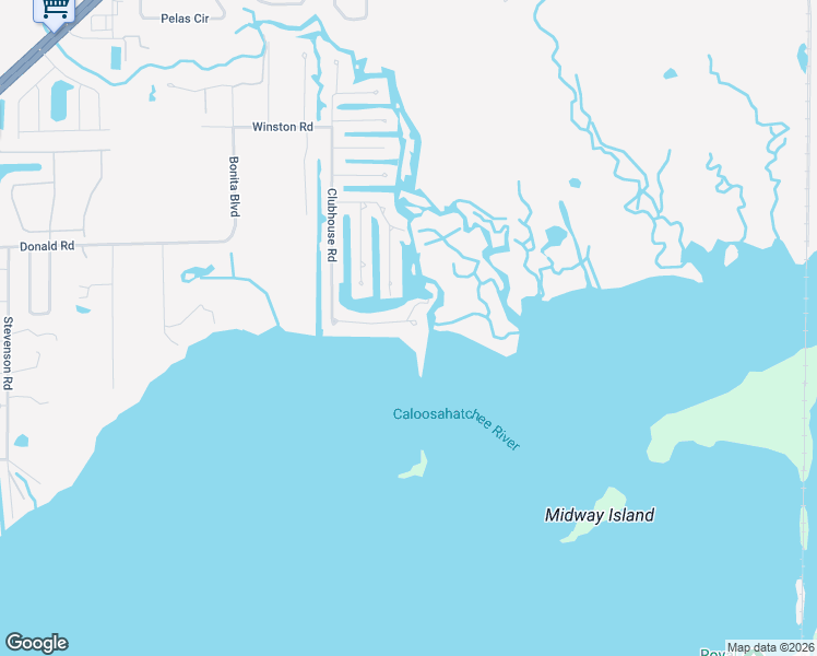 map of restaurants, bars, coffee shops, grocery stores, and more near 2069 Clubhouse Road in North Fort Myers