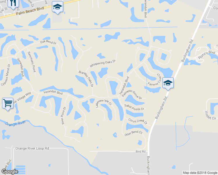 map of restaurants, bars, coffee shops, grocery stores, and more near 3582 Cedar Hammock View Court in Fort Myers