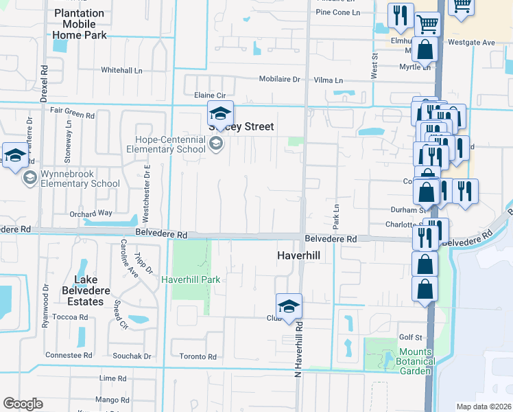 map of restaurants, bars, coffee shops, grocery stores, and more near 1141 Cheryl Road in Haverhill