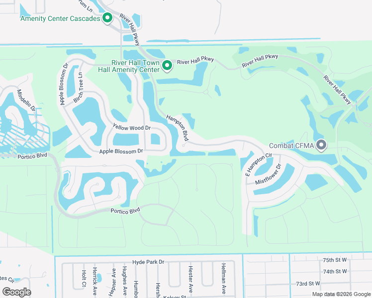 map of restaurants, bars, coffee shops, grocery stores, and more near 15504 Prickle Grass Court in Alva