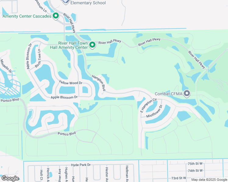 map of restaurants, bars, coffee shops, grocery stores, and more near 3329 Hampton Boulevard in Alva