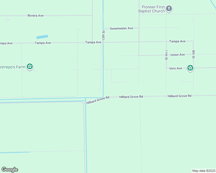 map of restaurants, bars, coffee shops, grocery stores, and more near 5401 Pioneer 15th Street in Clewiston