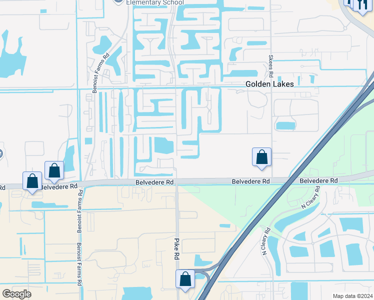 map of restaurants, bars, coffee shops, grocery stores, and more near 107 Lake Olive Drive in West Palm Beach