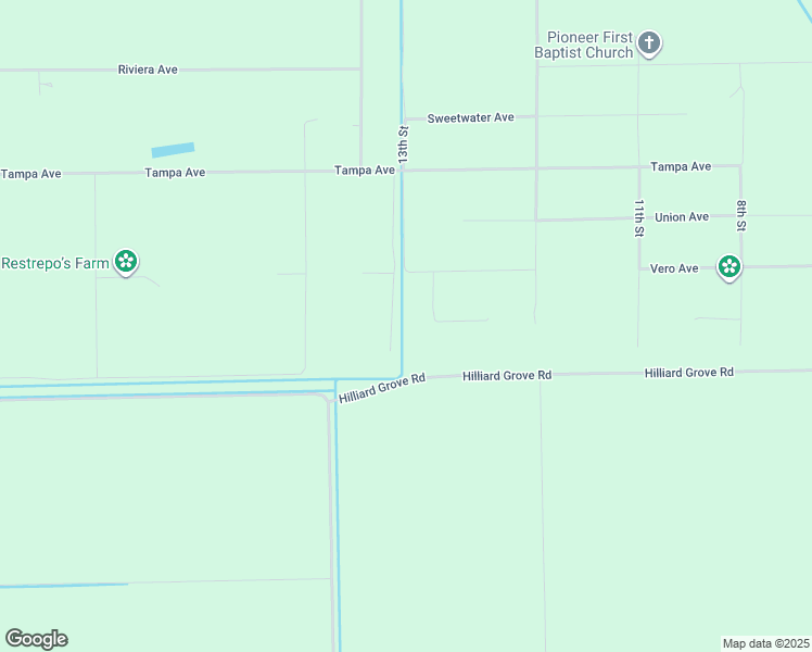 map of restaurants, bars, coffee shops, grocery stores, and more near 5401 Pioneer 15th Street in Clewiston