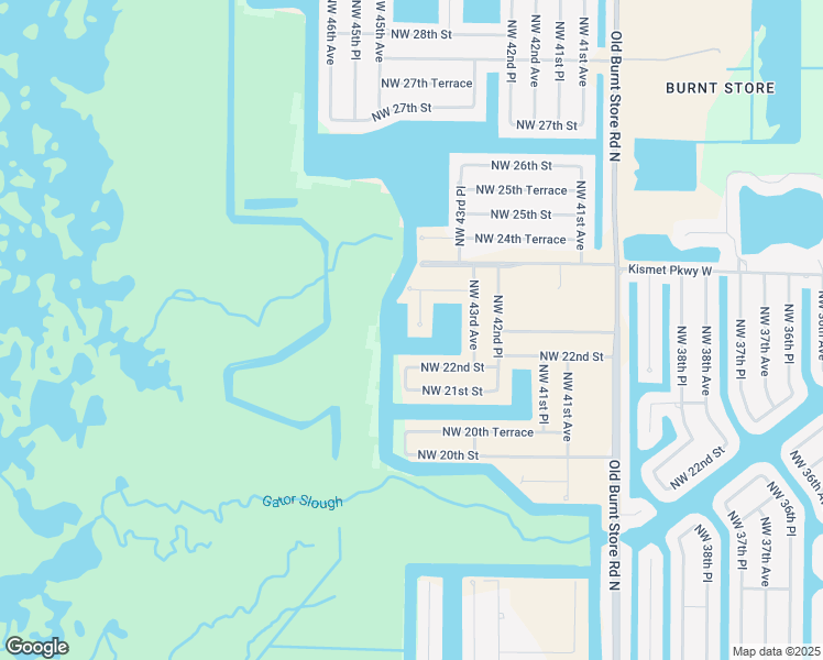 map of restaurants, bars, coffee shops, grocery stores, and more near 2304 Northwest 44th Place in Cape Coral