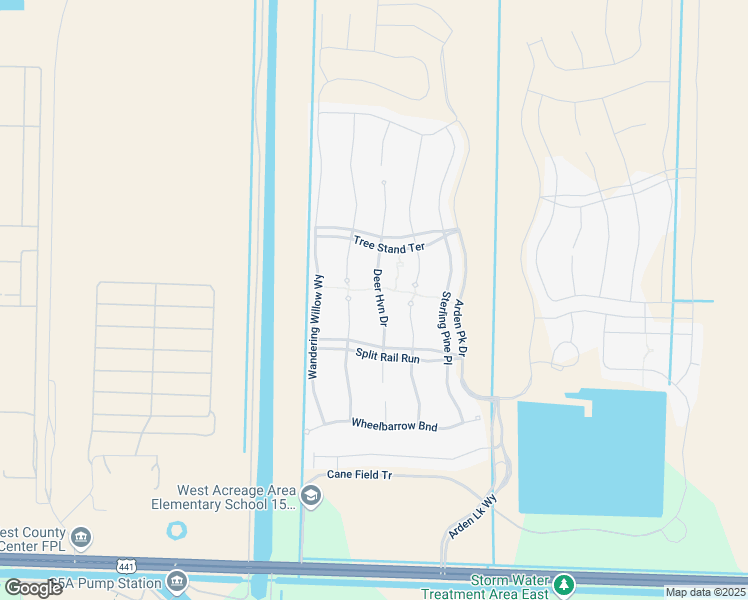map of restaurants, bars, coffee shops, grocery stores, and more near 1077 Deer Haven Dr in Loxahatchee