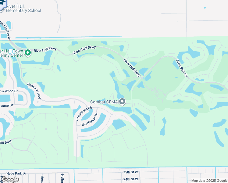 map of restaurants, bars, coffee shops, grocery stores, and more near 16571 Goldenrod Lane in Alva