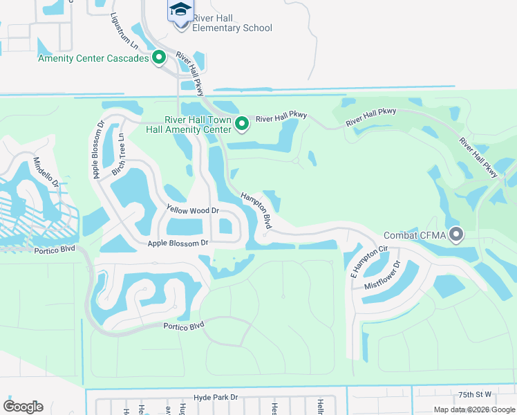 map of restaurants, bars, coffee shops, grocery stores, and more near 3271 Hampton Boulevard in Alva