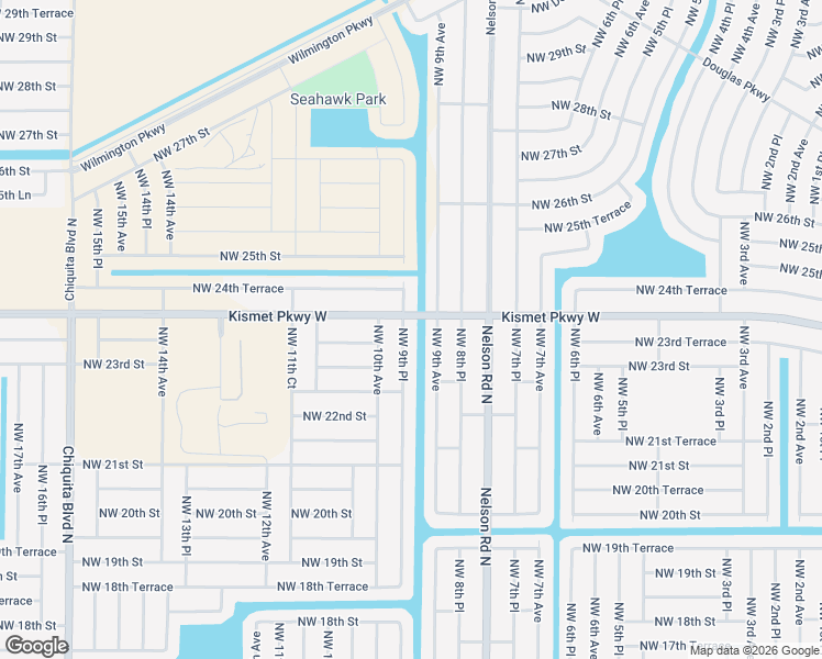 map of restaurants, bars, coffee shops, grocery stores, and more near 12552 Kismet Parkway West in Cape Coral