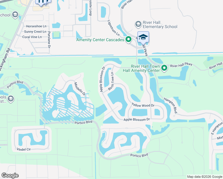 map of restaurants, bars, coffee shops, grocery stores, and more near 3260 Birch Tree Lane in Alva