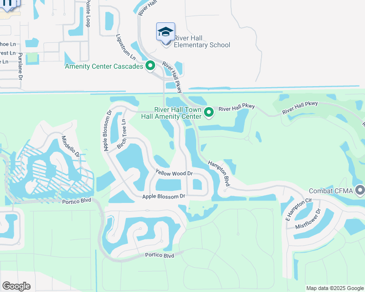 map of restaurants, bars, coffee shops, grocery stores, and more near 2901 Apple Blossom Drive in Alva