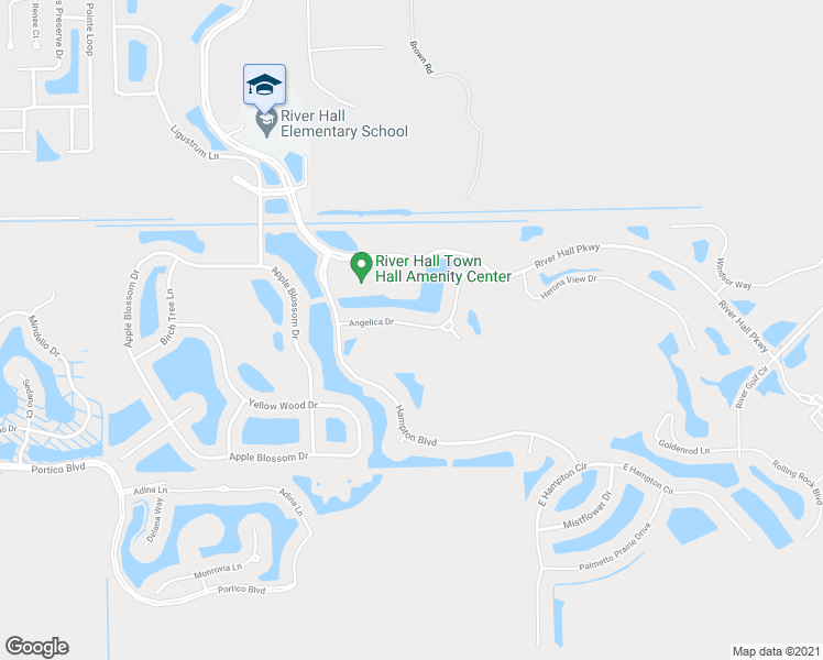map of restaurants, bars, coffee shops, grocery stores, and more near 15678 Angelica Drive in Alva