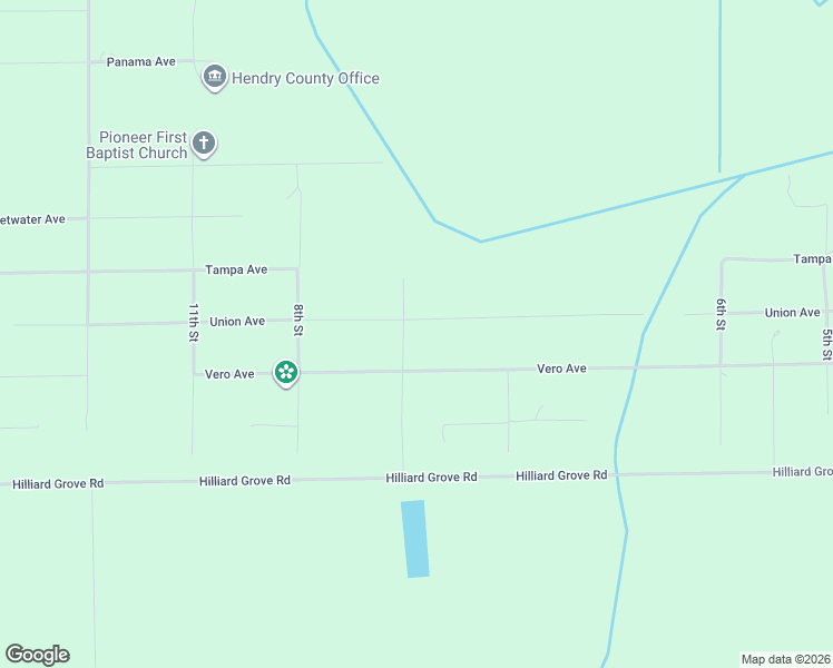 map of restaurants, bars, coffee shops, grocery stores, and more near 5201 Pioneer 7th Street in Clewiston