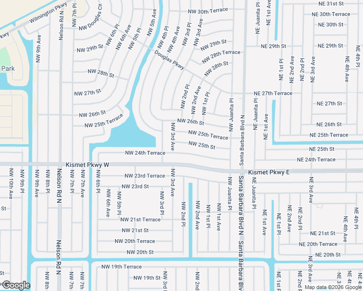 map of restaurants, bars, coffee shops, grocery stores, and more near 214 Northwest 25th Street in Cape Coral