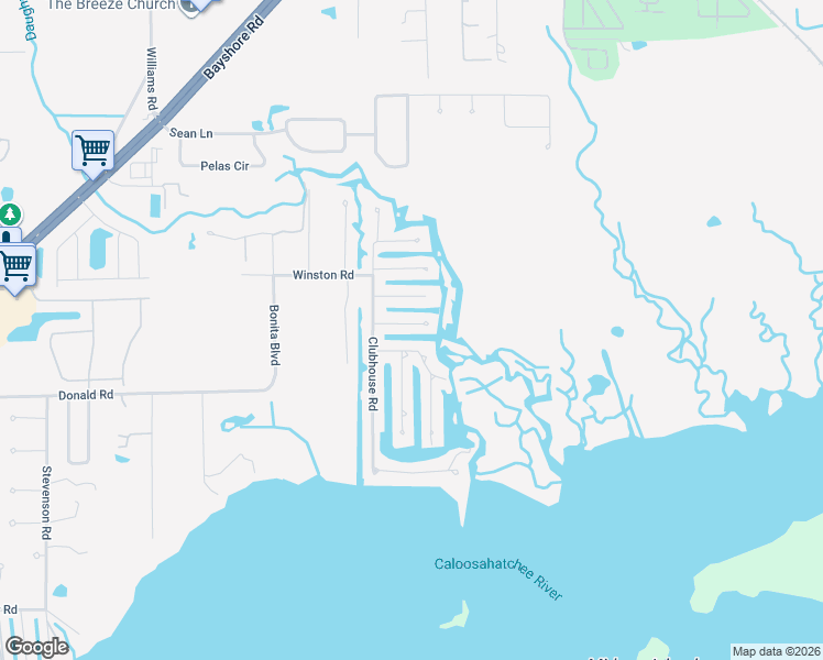 map of restaurants, bars, coffee shops, grocery stores, and more near 1729 Coral Way in North Fort Myers