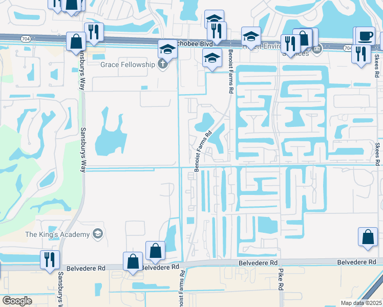 map of restaurants, bars, coffee shops, grocery stores, and more near 1420 Windorah Way in West Palm Beach