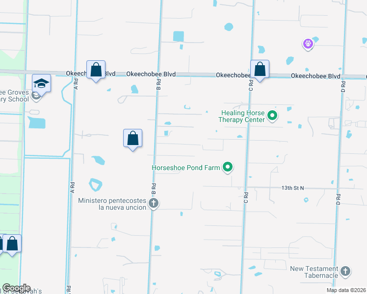 map of restaurants, bars, coffee shops, grocery stores, and more near 15325 San Diego Drive in Loxahatchee