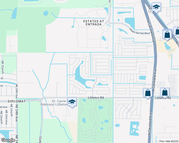 map of restaurants, bars, coffee shops, grocery stores, and more near 187 Sun Drive in North Fort Myers