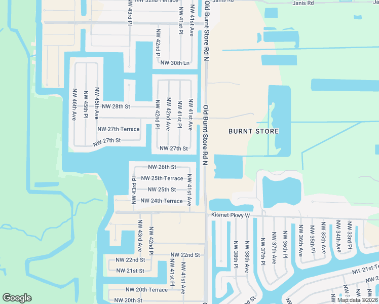 map of restaurants, bars, coffee shops, grocery stores, and more near 4113 Northwest 26th Street in Cape Coral