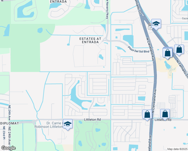map of restaurants, bars, coffee shops, grocery stores, and more near 9023 Arbor Drive in North Fort Myers