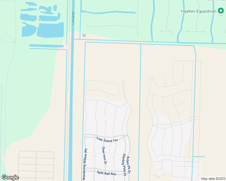 map of restaurants, bars, coffee shops, grocery stores, and more near 1878 Wandering Willow Way in Loxahatchee