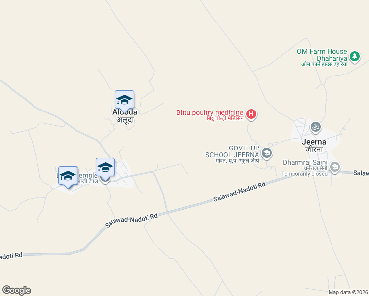 map of restaurants, bars, coffee shops, grocery stores, and more near in Salawad