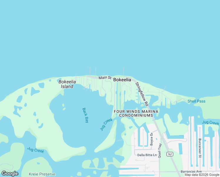 map of restaurants, bars, coffee shops, grocery stores, and more near 16703 Seagull Bay Court in Bokeelia