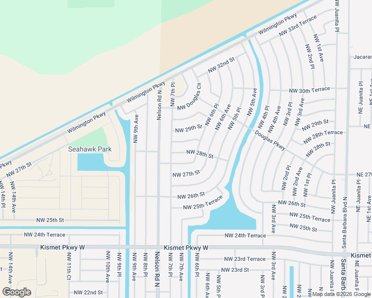map of restaurants, bars, coffee shops, grocery stores, and more near 637 Northwest 28th Street in Cape Coral