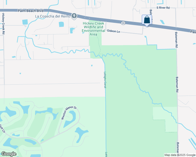 map of restaurants, bars, coffee shops, grocery stores, and more near 17951 Oak Creek Road in Alva