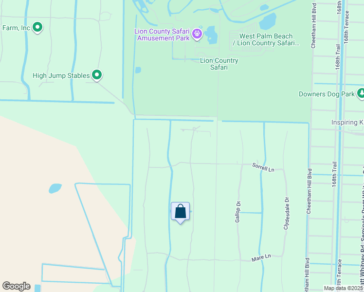 map of restaurants, bars, coffee shops, grocery stores, and more near 1835 Stallion Drive in Loxahatchee
