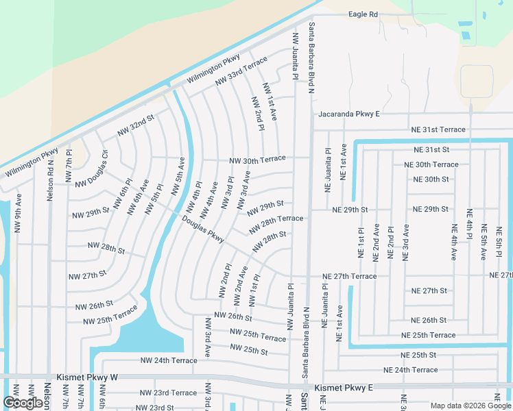 map of restaurants, bars, coffee shops, grocery stores, and more near 211 Northwest 29th Street in Cape Coral