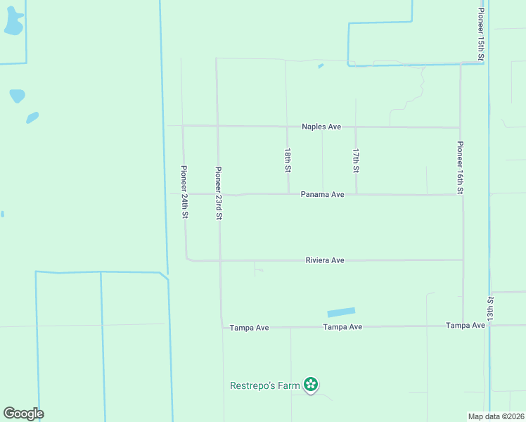 map of restaurants, bars, coffee shops, grocery stores, and more near 2150 Panama Avenue in Clewiston