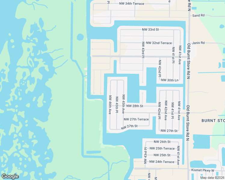 map of restaurants, bars, coffee shops, grocery stores, and more near 2833 Northwest 46th Avenue in Cape Coral