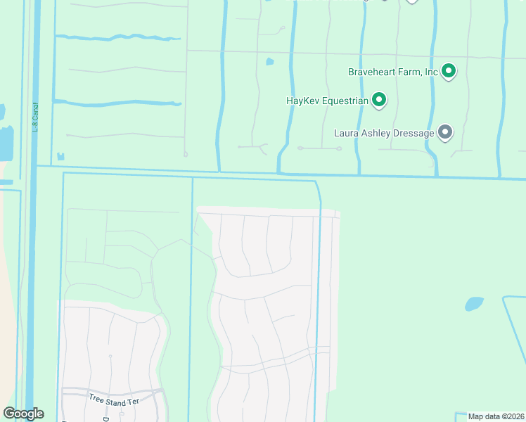 map of restaurants, bars, coffee shops, grocery stores, and more near 19142 Bob Cat Lane in Loxahatchee
